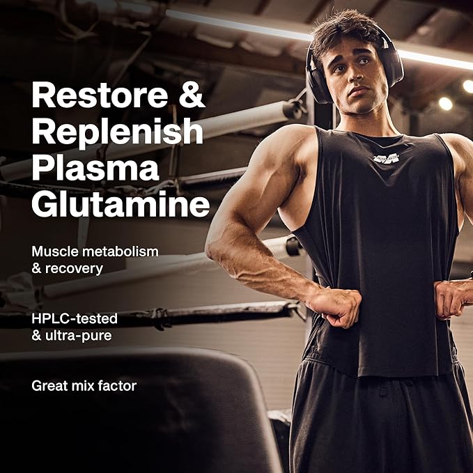 MuscleTech Glutamine Powder | 100% Pure L Glutamine Powder | Post Workout Recovery Drink | L-Glutamine Powder for Men & Women | Muscle Recovery | Unflavored (60 Servings)
