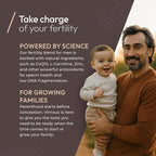 Male Fertility Prenatal Vitamins for Men | Doctor Formulated Supplement to Boost Sperm Count, Motility, & Volume | Sperm Health Support for Conception | USA Made, Gluten-Free | 30-Day Supply