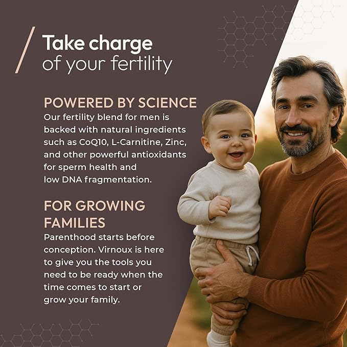Male Fertility Prenatal Vitamins for Men | Doctor Formulated Supplement to Boost Sperm Count, Motility, & Volume | Sperm Health Support for Conception | USA Made, Gluten-Free | 30-Day Supply