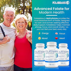 L Methylfolate 7.5mg – Methylfolate Supplement for Women & Men – High Potency Methylated Vitamin B9 5-MTHF for Energy, Mood & Focus – Non-GMO, Gluten-Free, 90 Capsules (3-Month Supply)