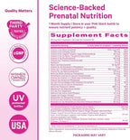 Pink Stork Premium Prenatal Vitamins for Women | Methylated Folate, Choline, Iron, Vegan DHA | Doctor-Formulated Prenatal Vitamin | Organic Whole-Foods & Probiotic | Gentle on Stomach, 60 Count