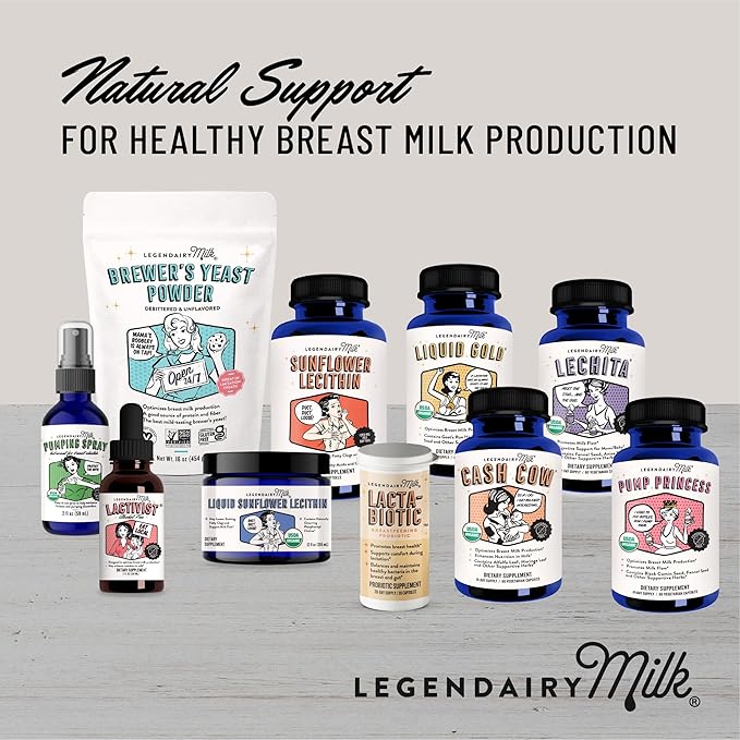 Legendairy Milk Lacta-Biotic Breastfeeding Probiotic | Lactation Supplements | Breast and Gut Health for Mom and Infant Immune Health for Baby | Daily Supplement for Healthy Lactation | 30 Count