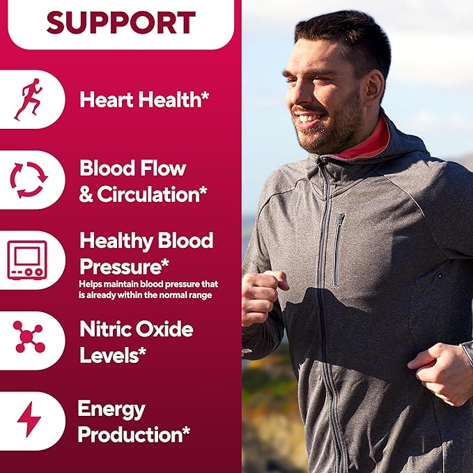 Beet Root Capsules - USA Made Beetroot Supplement for Normal Circulation, Nitric Oxide & Heart Support - 5-in-1 Beets with Grape Seed, Garlic Extract, Hawthorn Berry, Olive Leaf - 90 Vegan Caps