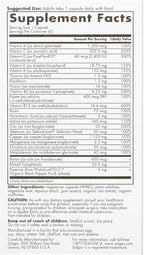 Solgar One Daily Men's Multi 50+ Whole Body Support for Men 50 and Older Highly Absorbable Delayed Release Heart, Energy, Stress, Muscle, Bone, Prostate Support Vitamin 60 Vegan Capsules, 60 Servings