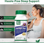 Bell Lifestyle Good Night's Sleep - Natural Sleep Support with Melatonin and Herbal Extracts, Supports Relaxation & Sleep Patterns, 60 Veggie Capsules