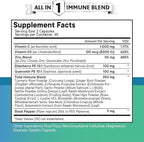 Quercetin Zinc Vitamin C Vitamin D Bromelain Elderberry - Nettle Supplement with Artemisinin, Sea Moss, Echinacea - 60 Count
