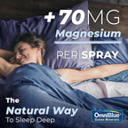 OmniBlue Magnesium & Ocean Mineral Spray- Topical, Ionic & Bioavailable Trace Minerals - Relief for Soreness, Cramps, Joints and Sleep - Spray Absorbs Fast, No Sting - USA Made (6oz)