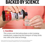 Force Factor L-Carnitine Liquid 3000mg, Maximum Strength Supplement to Support Fat Metabolism, Cellular Energy & Muscle Recovery, High Absorbing, Non-GMO, Orange Flavor, 16 oz Bottle