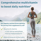 Igennus High Potency Methylated Multivitamin for Women, Pure & Clean Ingredients, MTHFR Supplement with Active B-Vitamins, Vitamin K2 MK7, Gentle Iron, Sustained Released, Non-GMO & Halal, 180 Tablets