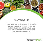 NaturesPlus Shot-O-B12 - 30 Lozenges, Wild Berry Flavor - 5000 mcg - Vegan, Gluten Free - 30 Servings