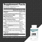 NutraBio Liver Supplement- Advanced Liver Support with Antioxidants, Milk Thistle Liver Detox, Glutathione, Tudca- Promotes Liver Cleanse Detox and Repair- 90 Capsules