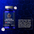 Marine Collagen Peptides Capsules with Hyaluronic Acid, Coenzyme Q10, Vitamin C - Preserve Beauty and Youth - Promote Firm Skin, Strong Nails&Hair, Healthy Joints, 90 Capsules, 1 Month Supply