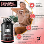 DIM Supplement 400 mg with Myo & D-Chiro Inositol, Dong Quai – Hormone Balance for Women – Fertility Supplements – Inositol Supplement - 120 Caps