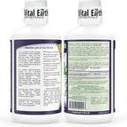 Vital Earth Minerals Super Strength Humic Minerals – Fulvic Acid Supplement with 70+ Trace Minerals, Electrolytes for Detox & Digestion, 32 Oz + 1 Oz Cup