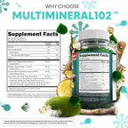 Sea Moss Gummies | Clinically Tested - Black Seed Oil Ashwagandha Elderberry Burdock Root Chlorella Manuka Honey - Vegan Irish Sea Moss Gummy Vitamins for Adults Kids Men Women - Green Apple Flavor