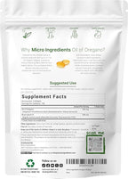 Micro Ingredients Oil of Oregano Softgels & Pure Triple Magnesium Complex 400mg Capsules | 2 Pack Bundle | 4X Strength Thymoquinone with Black Seed | Glycinate, Malate, & Taurate Forms