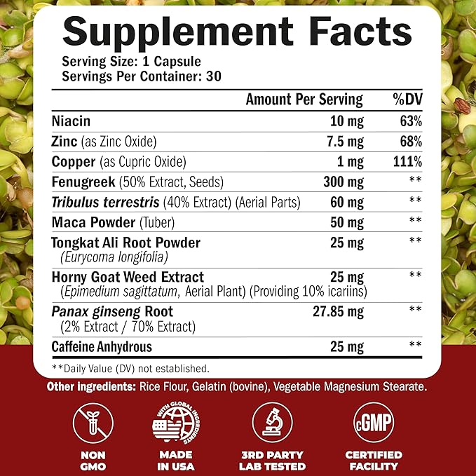 Men's Liquid Multivitamin & Libido Support – Daily Bundle for Energy, Stamina & Mens Health