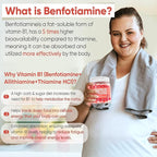 Vitamin B1 & Methylated Vitamin B Complex Gummies - All B Vitamins, Benfotiamine, Thiamine & Inositol, Methylated B1 B2 B6 Multivitamins, L-methylfolate, Methyl B12 for Nerve Cognition Energy, 60 Cts
