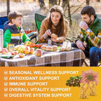 Quercetin Gummies with Bromelain for Adults & Kids - Immune & Seasonal Wellness Support, 800mg Quercetin with Bromelain, Zinc, Elderberry, Vitamin C & D3 - Sugar Free, Vegan, Pineapple Flavor, 60 Ct