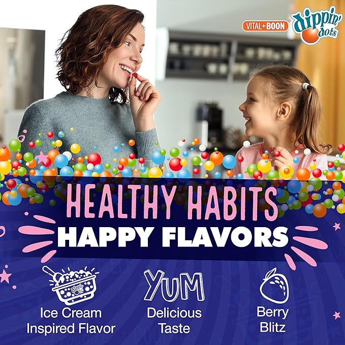 Dippin' Dots Extra Strength Melatonin 20mg Gummies for Adults - Melatonin Gummies with 20mg per Serving - Vegan Friendly Nighttime Sleep Supplement - Made with Natural Colors & Flavors (60 Count)