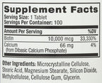 Natrol Biotin Max 10000 Mcg, 100 Tablets