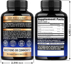 Magnesium Glycinate 500 mg - Chelated Supplement - High Absorption Form of Magnesium - Support for Sleep, Muscle & Heart Health - Made in USA, Lab Tested & Non-GMO - 120 Capsules