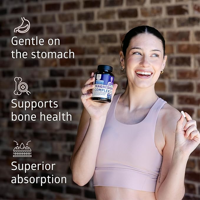 Number One Nutrition N1N Premium Magnesium Complex [500mg] High Absorption and D-Mannose [1350mg with Cranberry & Hibiscus], Non-GMO and Gluten-Free, 2 Pack Bundle