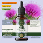 HERBAMAMA Milk Thistle Drops - Vegan Liver Support with Milk Thistle Extract Tincture - Non-GMO, Alcohol & Sugar-Free Liver Detox and Cleanse Supplement, 28-Day Supply