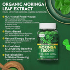 1Pack Liposomal Fisetin 200mg Liquid Gummies + 2Pack Moringa Gummies 1000mg, Sugar Free