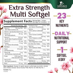 Multivitamin for Women - Essential Daily Womens Multivitamins with Calcium, Folic Acid, Vitamin A, C, D, E, B Vitamins, Zinc and Iron - Energy, Focus & Immune Support, Bottled In USA - 120 Softgels