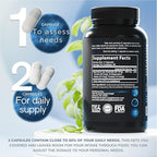 Natural Flow 4X Magnesium Supplement, Magnesium Glycinate, Taurate, Malate, Orotate Complex, Calm Sleep and Cramp Support Blend, No Mag Citrate or Oxide, 120 Capsules