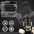Animal Whey Isolate Protein Powder - Loaded for Pre & Post Workout Muscle Builder and Recovery with Digestive Enzymes for Men & Women - 25g Protein, Great Taste, Low Sugar - Vanilla 2 lbs