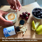 Layer Origin SuperHMO: Synbiotic Capsules with 5 HMO Prebiotics & 40 Billion CFU Probiotics - Bifidobacteria & Lactobacillus, 60 Count