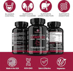 THE ENCLARE NUTRITION D Mannose with Cranberry Pills, Urinary Tract Health UTI Support, Kidney, Bladder, Liver Cleanse, Detox. D-mannose 1000mg Capsules, Cranberry Juice Powder, Dandelion & Hibiscus
