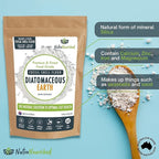 Fossil Shell Flour Powder for Detoxification, Digestive Health, and Natural Wellness - Organic and Silica Rich Mineral Supplement. 250g