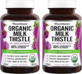 FarmHaven USDA Organic Milk Thistle Capsules | 30X Concentrated Seed Extract & 80% Silymarin Standardized - Supports Liver Function and Overall Health | Non-GMO | 240 Vegan Capsules