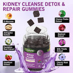 D mannose Gummies for Women, Kidney Cleanse Detox & Repair Gummies – Urinary Health & Kidney Stone* Support, Chewable D-mannose with Astragalus, Dandelion, Milk Thistle – Vegan, Sugar-Free, 60 cts