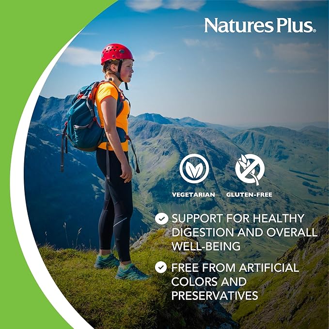 NaturesPlus Papaya Enzyme - 360 Chewable Tablets - Digestive Aid Supplement with Amylase & Protease - Helps Reduce Gas, Bloating, Stomach Upset & Discomfort - Vegan, Gluten Free - 360 Servings