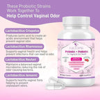 Probiotics for Women with Prebiotics Cranberry D Mannose Digestive Enzymes & Hibiscus 34 Strains 100 Billion CFU Feminine Care Supplement for Vaginal Gut Urinary Health and pH Balance Support