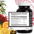 Durable Cholesterol Complete – Organic Red Yeast Rice 1,600 mg + Bergamonte® Citrus Bergamot 1,000 mg + Ubiqsome® CoQ10 + Olive Leaf + Vitamin C – Doctor Formulated, Made in USA (120 Capsules)