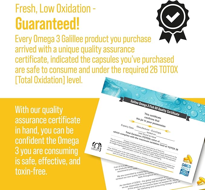 No more Omega 3 fish oil Oxidation Problem, We solved it with Cold-Packed for Freshness & Potency. Triple Strength, Chilled, Heavy Metal Free Omega 3 Supplement for Heart & Brain Support, 100 Softgels