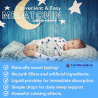 FWS Liquid Melatonin Drops for Adults and Kids - 99% Pure Bioactive Melatonin - Organic, Non-GMO, Vegan - Minimal Ingredients - Easy Adjustable Dosing - Helps to Promote Restful Sleep - 2oz