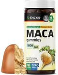 BIO KRAUTER Maca Root for Women and Men - Black, Red & Yellow Maca Supplement 1800 mg for Drive, Performance & Energy Support - 90 Gummies, 45-Day Supply, Non-GMO, Banana Flavor