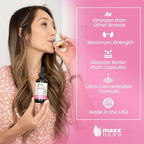 Maxx Herb Valerian Root Extract - Max Strength, Liquid Valerian Root Absorbs Better Than Capsules, for Relaxation and Restful Sleep, Alcohol-Free - 4 Bottles, 4 Oz Each (240 Servings)