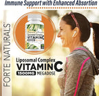 High Dose Vitamin C 1500mg Liposomal C Complex Supplement with Sunflower Lecithin Capsules Supplements Clogged Milk Sunflower Lecithin 180 Capsules Celebration Vitamins
