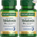 Nature's Bounty Melatonin, 100% Drug Free Sleep Aid, Dietary Supplement, Promotes Relaxation and Sleep Health, 10mg, 45 Quick Dissolve Tablets (Pack of 2)