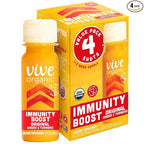 VIVE ORGANIC Organic Original Immunity Boost Shot 4 Pack, 2 FZ