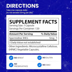 Ultimate Spermidine Supplements for Men and Women, 100x Formula, Longevity Supplements Support, 5 mg Per Capsule, 3rd Party Tested, Vegan, 120 Servings