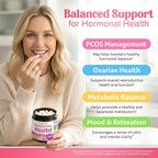 Myo-Inositol & D-Chiro Inositol Supplement for Women - 40:1 Ratio Inositol Capsules with Folate, Vitamin D3, Magnesium & Zinc - Ovarian Support Inositol Multivitamin - 2050mg, 120 Count