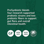 Standard Process ProSynbiotic - Whole Food Bowel, Immune Support, Digestion and Digestive Health with Bifidobacterium, Chicory Root, Lactobacillus Acidophilus, and Inulin - Vegetarian - 90 Capsules